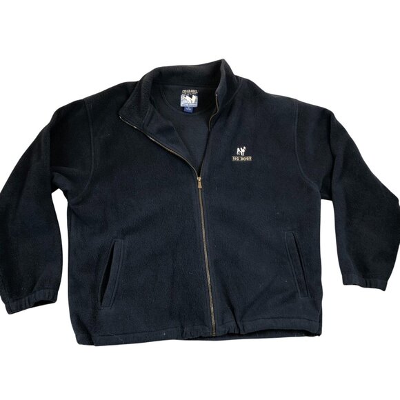 Big Dogs Other - Big Dogs Mens Polar Dogs Fleece Jacket Size 1X Black Full Zip Mock Neck Winter